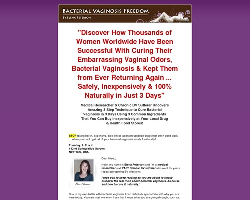 Bacterial Vaginosis Freedom | Permanent Relief NOW!