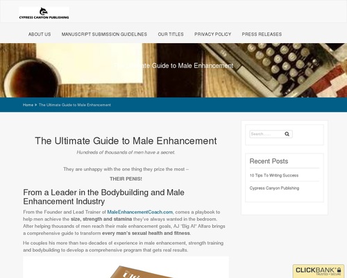 The Ultimate Guide to Male Enhancement – Cypress Canyon Publishing