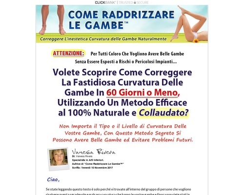 Come Raddrizzare Le Gambe - 90% Comission!