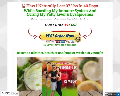 MiracleMix Remedy | How I Naturally Lost 37 Lbs In 40 Days