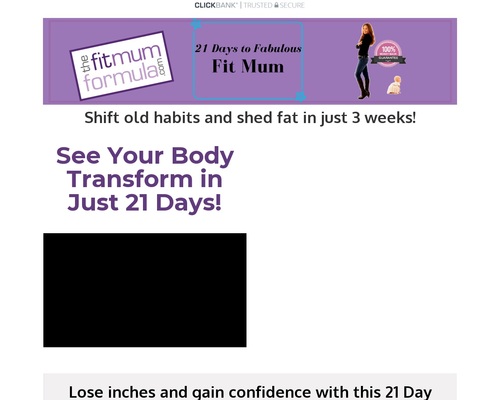 21 Day Fat Loss Plan Clickbank - THE FIT MUM FORMULA