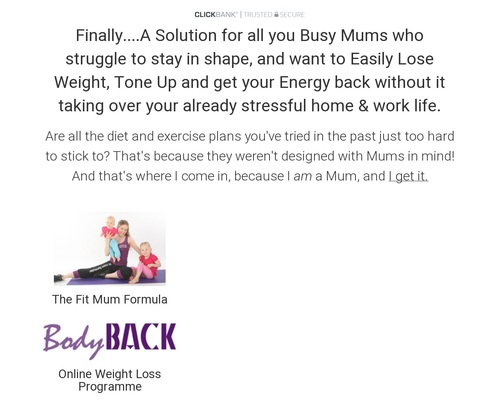 BodyBack Clickbank - THE FIT MUM FORMULA