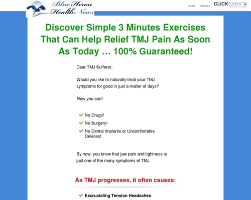 Cure For Tmj, Bruxing And Tooth Grinding - Blue Heron Health News