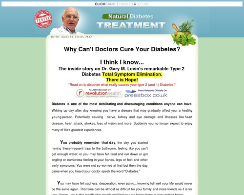 DrGarys Diabetes Treatment cure ebook natural health