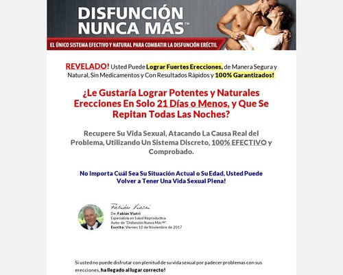 Disfunción Nunca Más - 90% De Comisión Y Upsells.